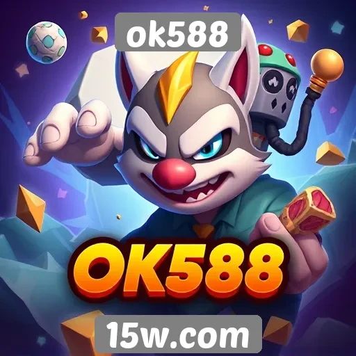 Diversidade de jogos disponíveis no ok588